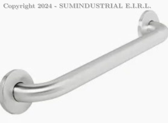 BARRA DE SEGURIDAD PARA BAÑO DE 60 CM DE ACERO INOX DIAMETRO 32 mm - Acabado SATINADO