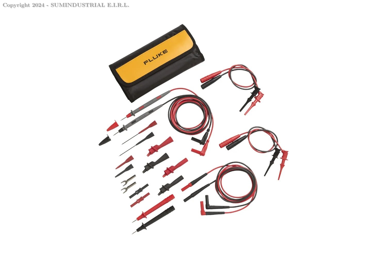 KIT DE PUNTAS DE COMPROBACIÓN DE LUJO PARA APLICACIONES ELECTRÓNICAS FLUKE TL81A 