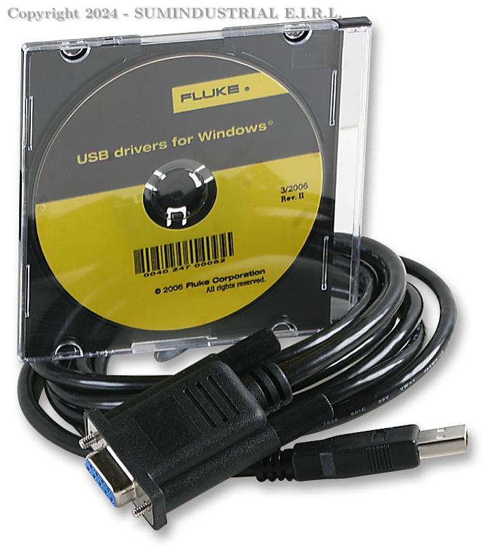Cable adaptador de USB a RS232 FLUKE-884X-USB