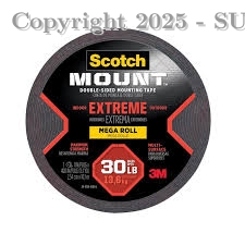 CINTA DE MONTAJE DOBLE CARA EXTREMA 25 MM X 10.1 M
