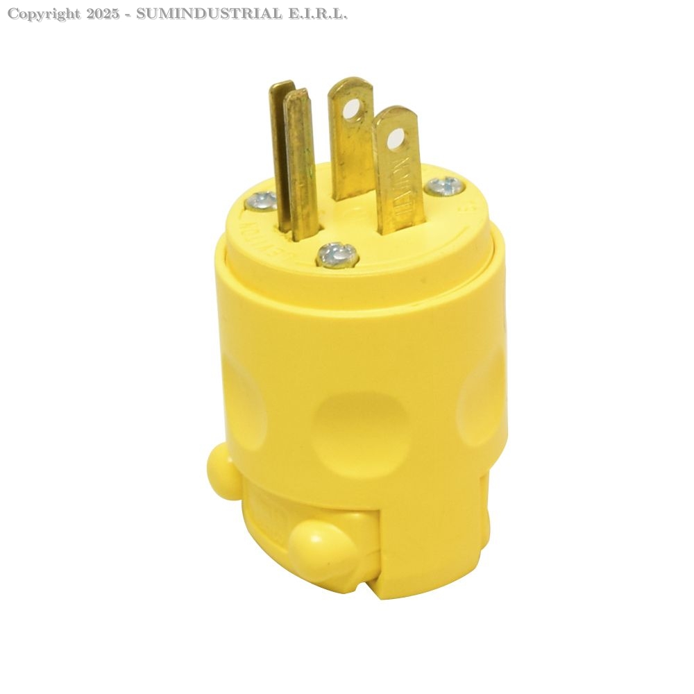 LEVITON ENCHUFE INDUSTRIAL AMARILLO 3P