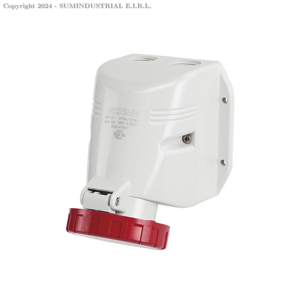 TOMAC.P/ADOSAR INDUST.3X32A+T 415V IP67 6H OPTIMA, MOD 518.3256T, SCAME