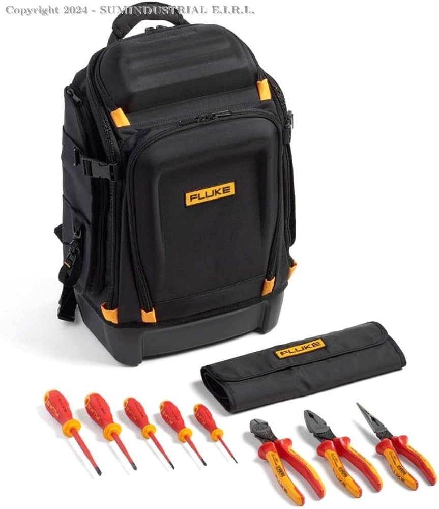 KIT BÁSICO DE MOCHILA PARA INSTRUMENTOS FLUKE PACK30 + HERRAMIENTAS DE MANO AISLADAS FLUKE IKPK7