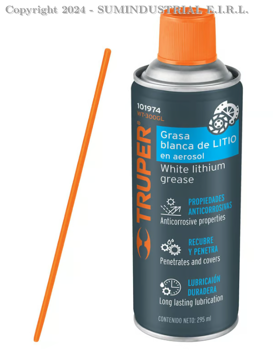 GRASA BLANCA DE LITIO EN AEROSOL 10 OZ (295 ML) TRUPER 101974