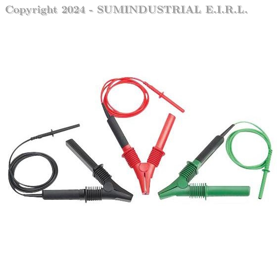 CABLE DE PRUEBA INTEGRAL Y ABRAZADERA DE 10 KV, PARA PROBADORES DE AISLAMIENTO 1550X, 1555 FLUKE TLK1550-RTLC