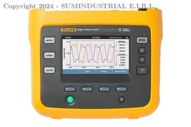 REGISTRADOR TRIFÁSICO DE CALIDAD ELÉCTRICA FLUKE-1738/INTL