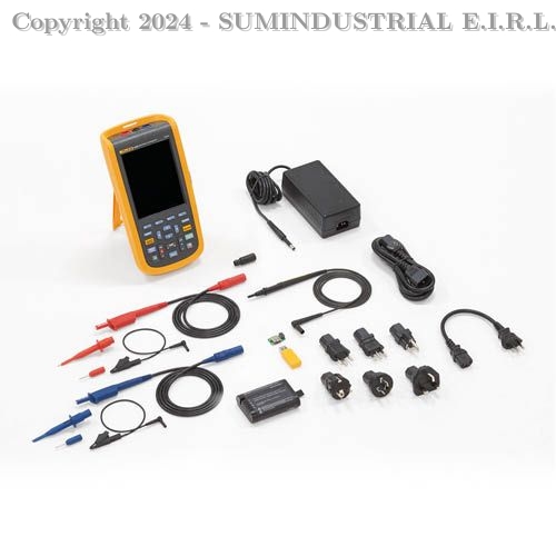 OSCILOSCOPIO PORTATIL INDUSTRIAL SCOPEMETER 20MHZ FLUKE 123B/INT/S