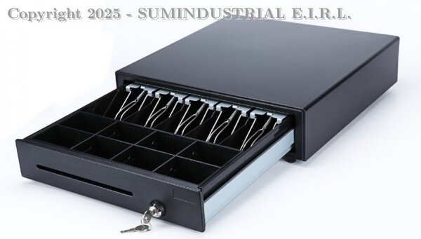 GAVETA CAJON DE DINERO METALICO MODELO M410 41*42*10CM+2LLAVES