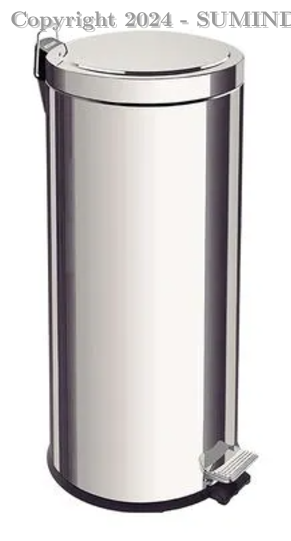 TACHO DE ACERO INOX 30 L CON PEDAL